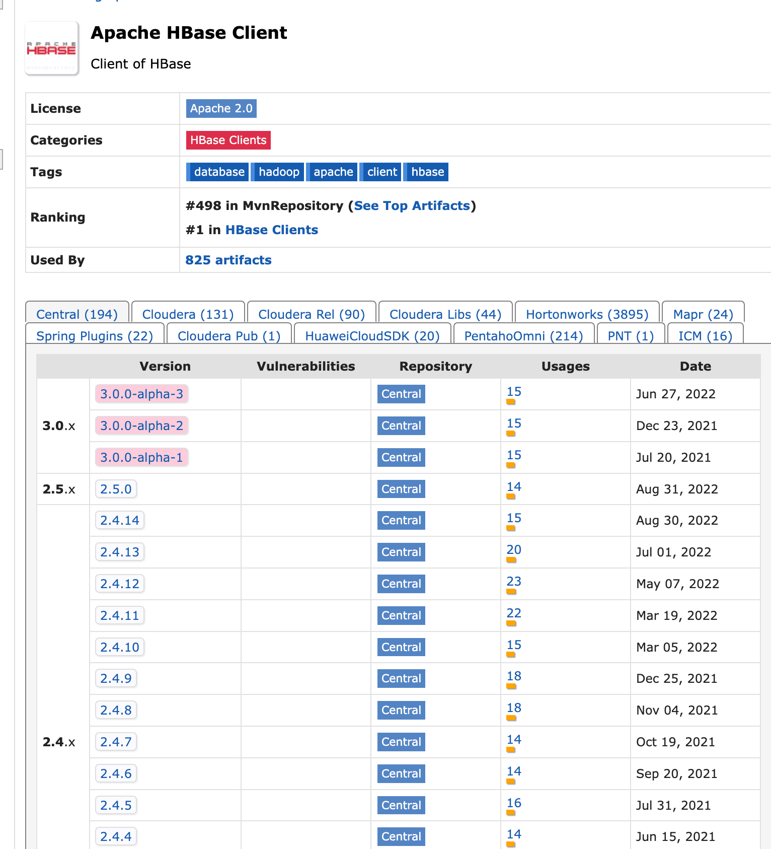 hbase-maven-link