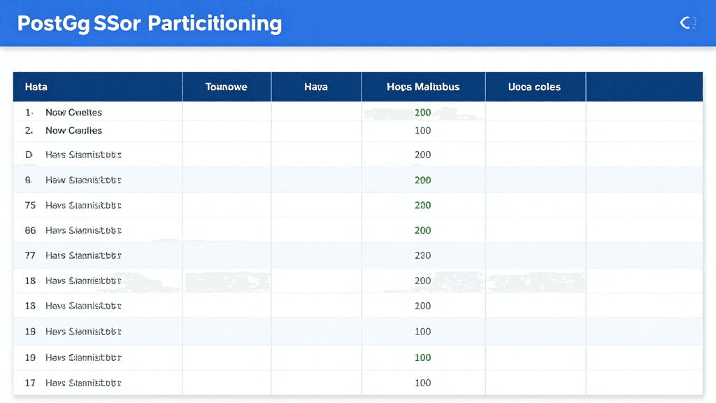 PostgreSQL Partitioning Guide