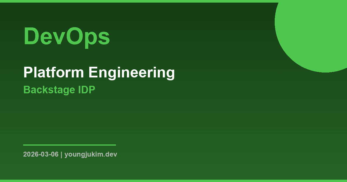 Platform Engineering Backstage