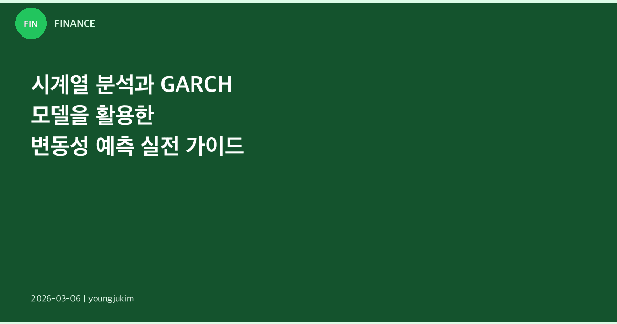 GARCH Volatility Forecasting