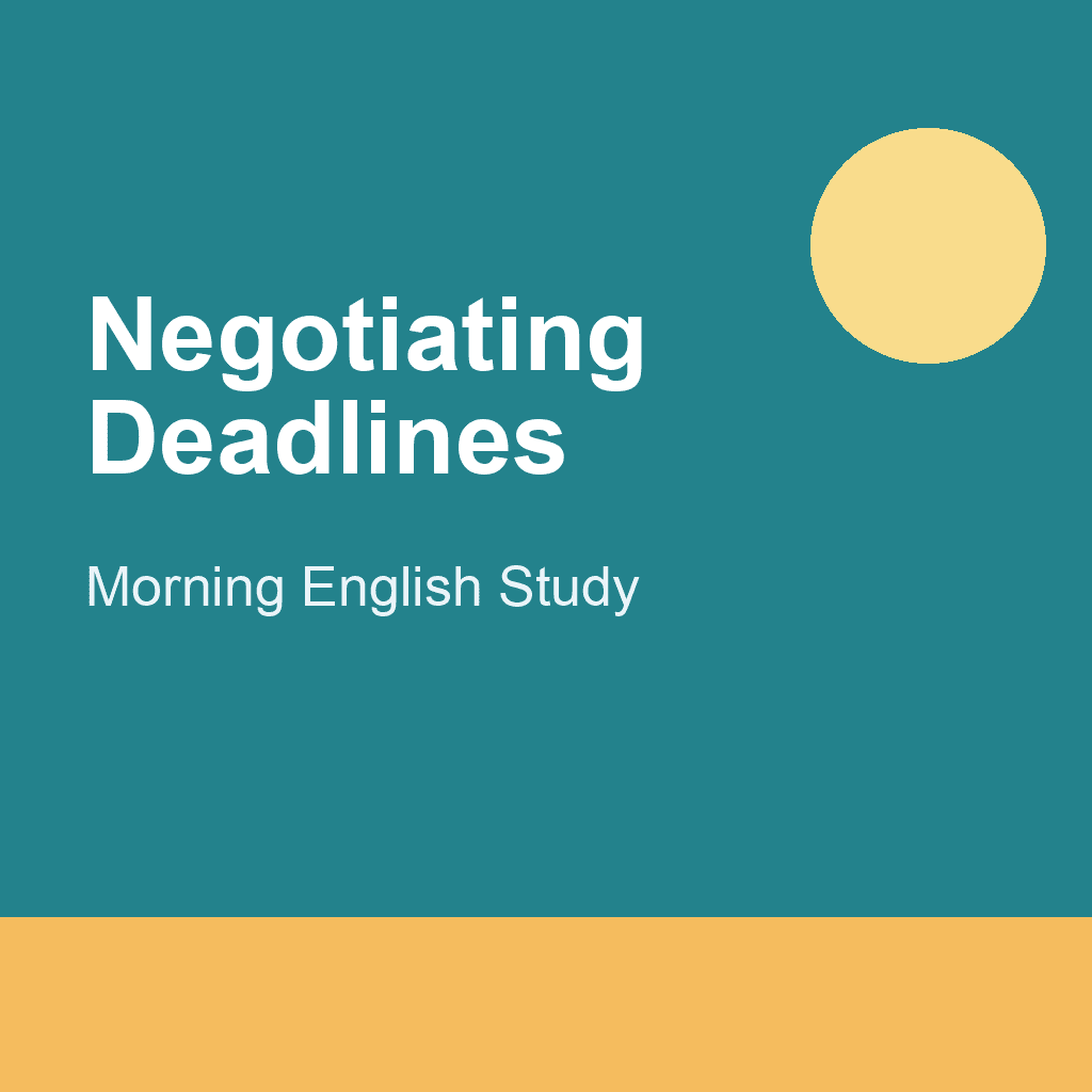 Negotiating Deadlines Cover