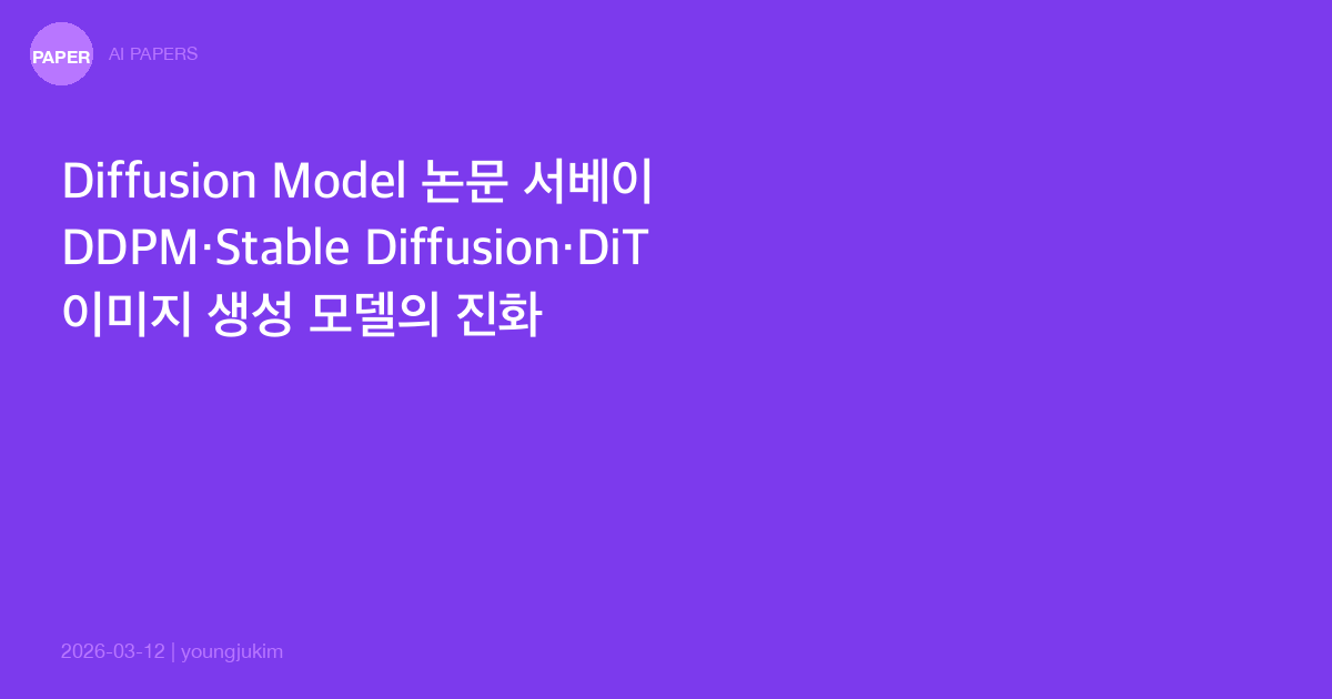 Diffusion Model Survey: DDPM to Stable Diffusion, DiT, SDXL