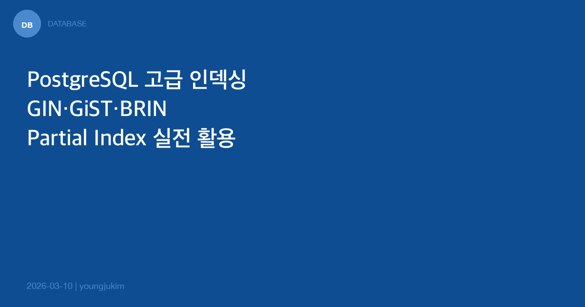 PostgreSQL Advanced Indexing